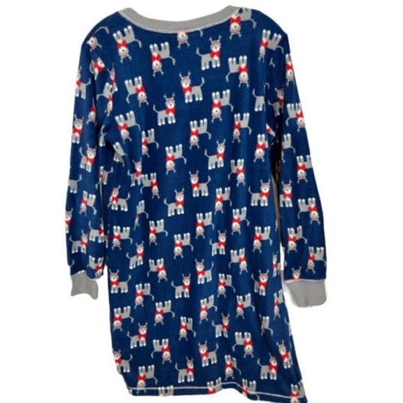 Layla Plush Nightgown Nightshirt Festive Pajamas Dog with Reindeer Horns… - Picture 2 of 2